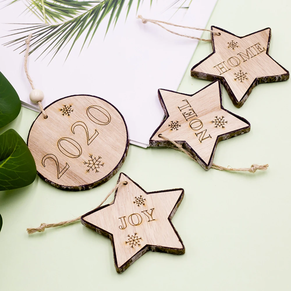 

Креативная Деревянная Рождественская елка Висячие декоративные украшения DIY украшения письмо кулон для домашнего фестиваля вечерние свад...