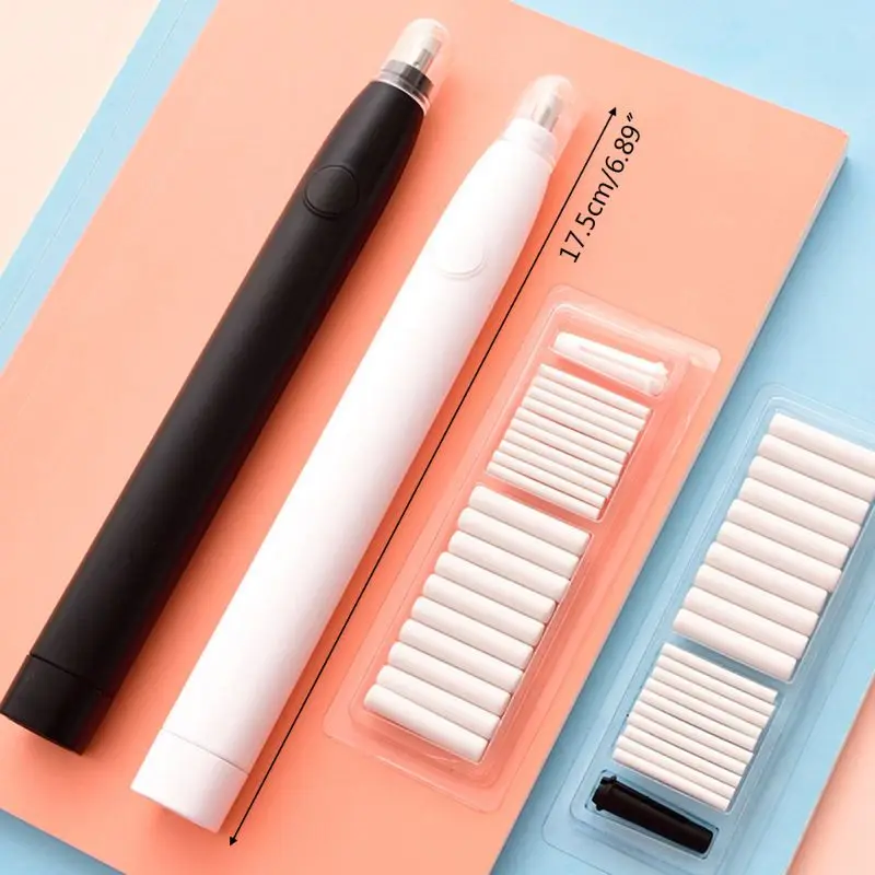 Kawaii электрический карандаш ластик с 20шт заправки для детей живопись Эскиз