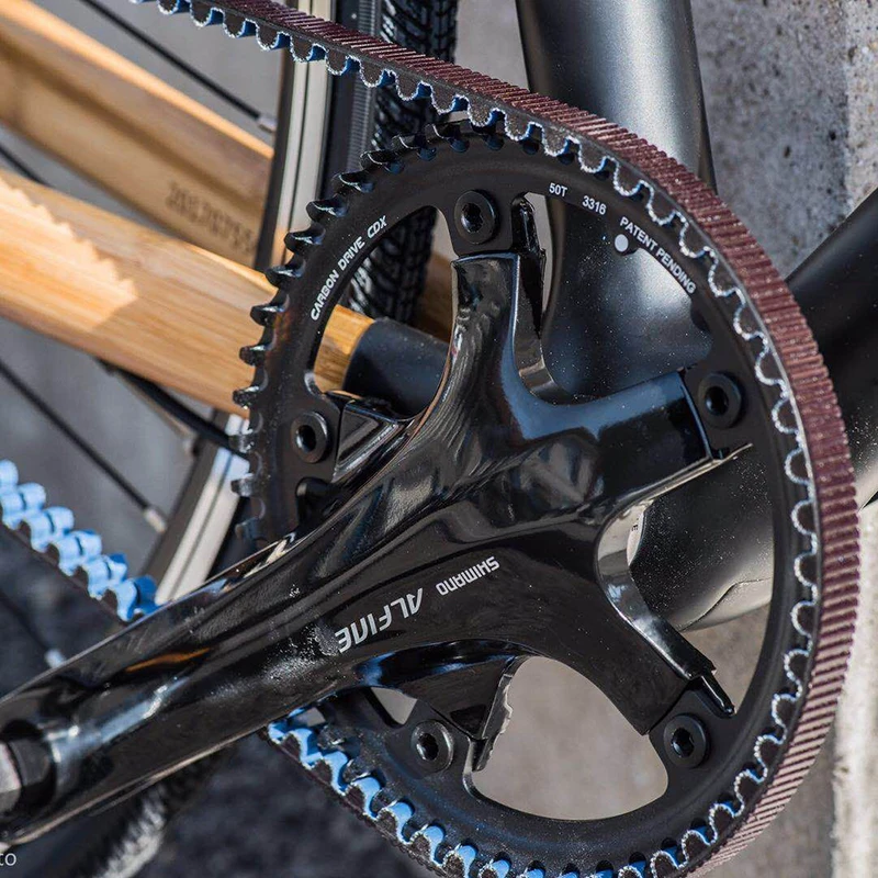 Звездочки для велосипеда из углеродного волокна шкив резиновый V-образный ремень