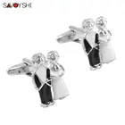 Романтичные запонки для мужчин SAVOYSHI, подарочные запонки с эмалью высокого качества, брендовые свадебные украшения, Подарочный дизайн, Бесплатная гравировка