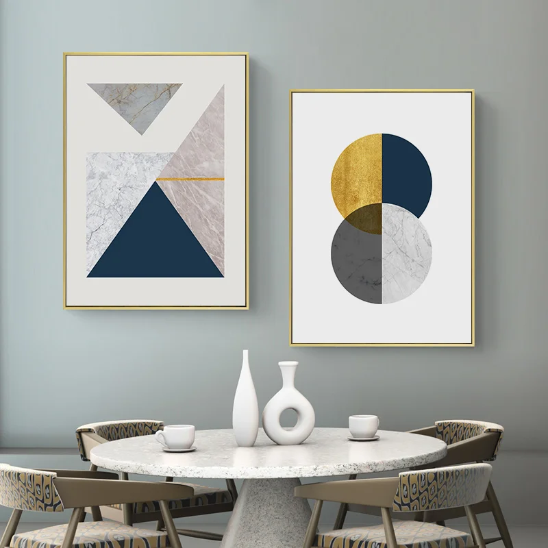 Мраморная текстура геометрический постер абстрактная форма современное