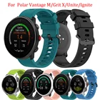 Новый спортивный ремешок для часов Polar Vantage M  LgniteGrit XUnite, мягкий силиконовый сменный ремешок для часов