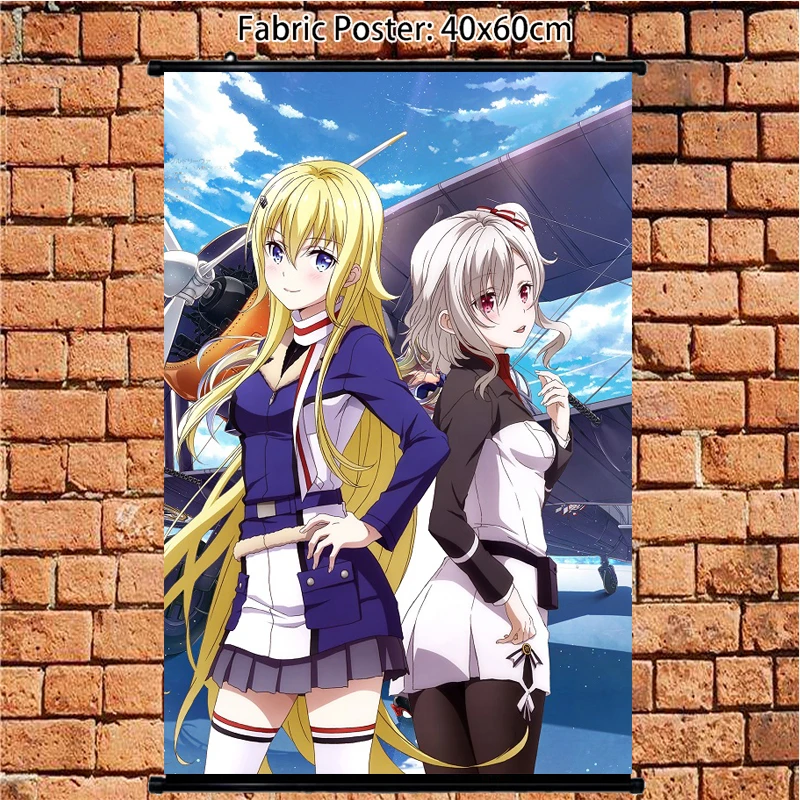 

Anime Poster Senyoku no Sigrdrifa Bruford Claudia Wall Scroll décor art 60x40cm Art Prints Room Home Decoration