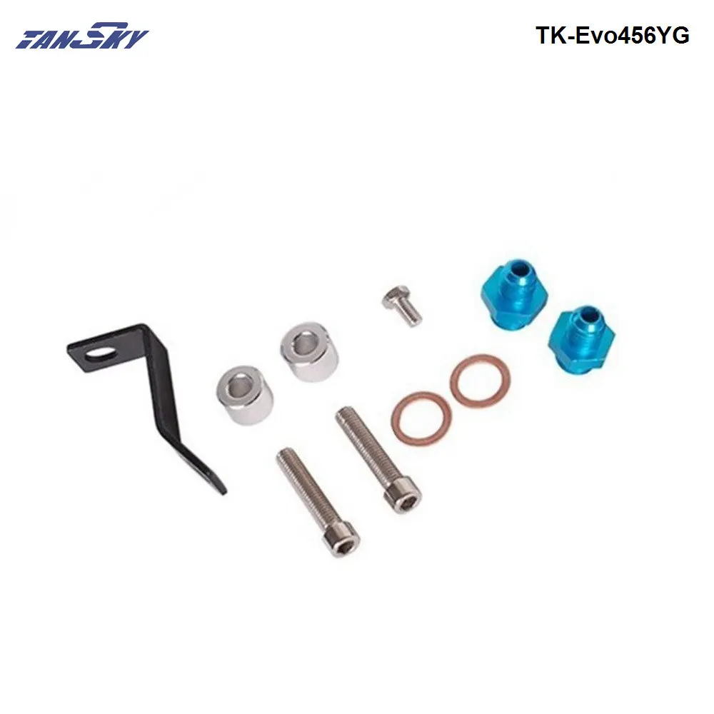 For Mitsubishi 4G63 EVO4/5/6 Top feed Injector Fuel Rail Turbo Kit Blue Aluminium Billet HQ jdm TK-Evo456YG | Автомобили и