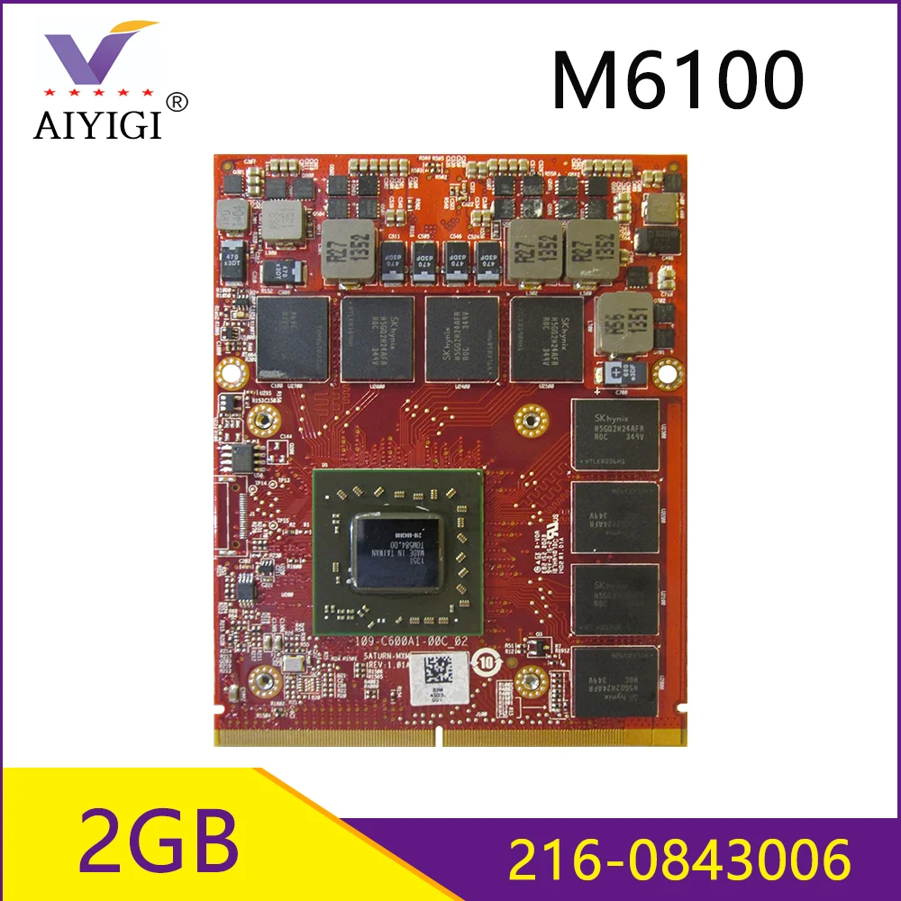 Видеокарта FirePro M6100 GDDR5 2 Гб 216 0843006 с X кронштейном для Dell Precision M6600 M6700 M6800 100% ТЕСТ