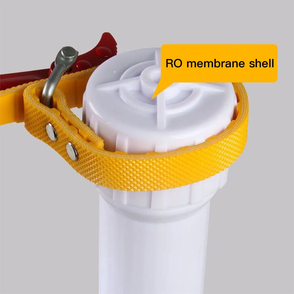 

8/12inch Adjustable Filter Cartridge Strap Fold Belt Wrench with Strong Load-bearing Capacity Sturdy Spanner Disassembly Tool