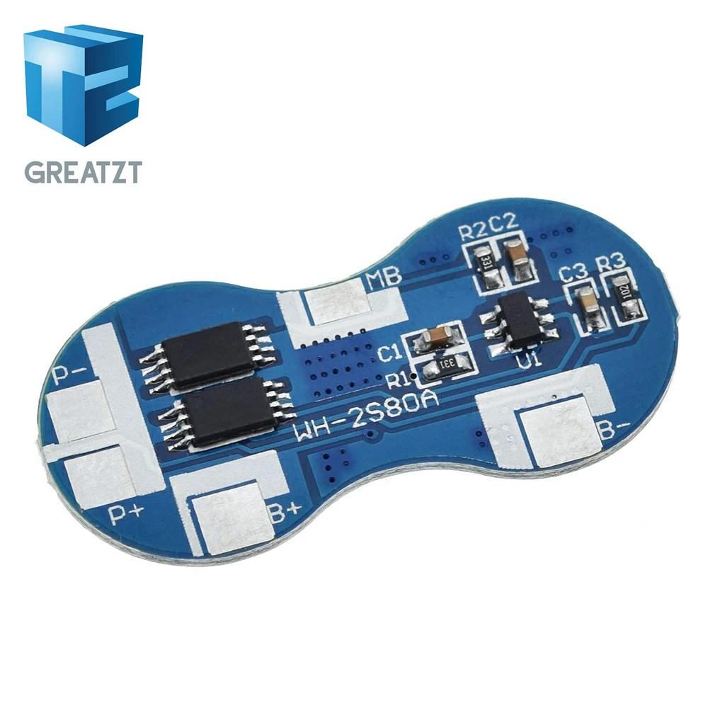 2 S Защитная плата зарядного устройства для литий-ионного 18650 литиевого