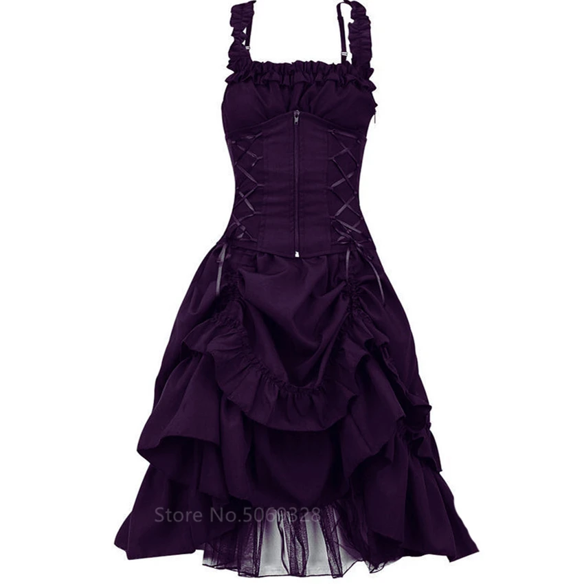 Вечернее платье на Хэллоуин винтажное Сексуальное Женское Платье с лямкой шее