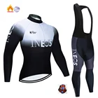 Зимний велосипедный комплект из джерси 2021, одежда с длинным рукавом для горного велосипеда INEOS, Мужская одежда для гоночного велосипеда, одежда для велоспорта