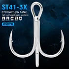 Тройной Крючок ST41-3X, 20 шт.лот, высокопрочные крючки белого цвета, 2 #-4 #-6 #-8 #-10 # из высокоуглеродистой стали, рыболовный крючок для морской рыбалки, новинка 2019