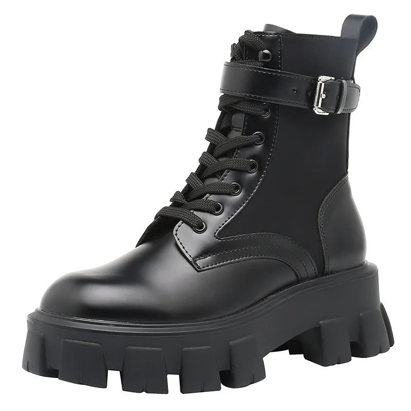 

Women's boots winter 2021 new velvet lace autumn and muffin bottom thick bottom size 33-43 women's shoes women's Boots