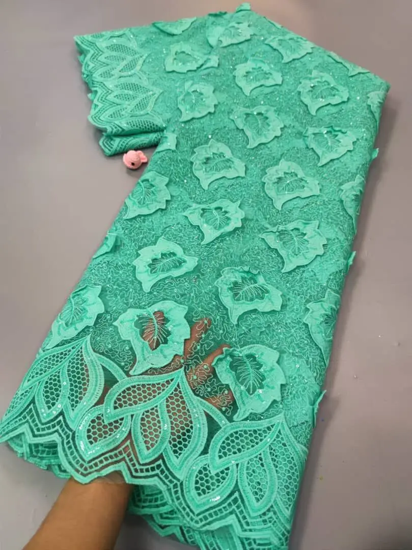 5 ярдов модная вышивка французская Тюлевая кружевная ткань с блестками 2022