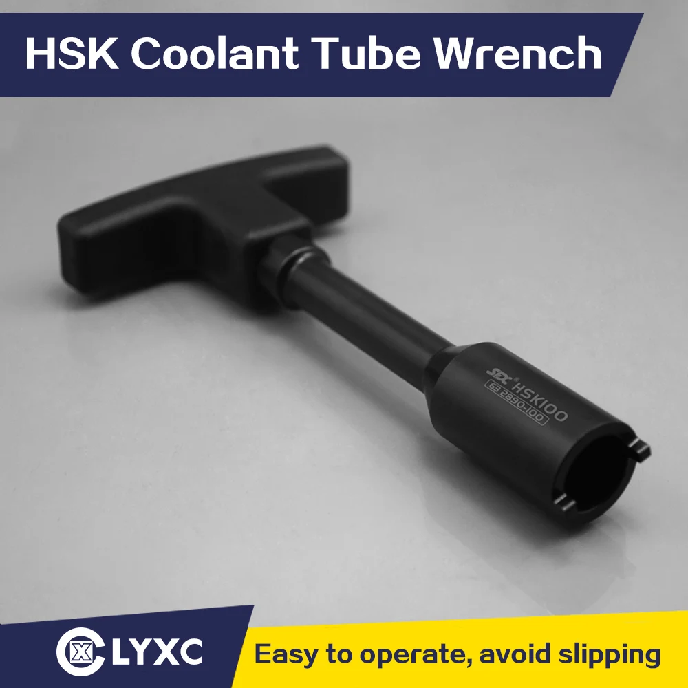 

Coolant Pipe Wrench HSK Holders Key for HSK 63 Coolant Tubes Box,HSK100 Coolant Tube Pipe, For Use With HSK 63 Tool Holder