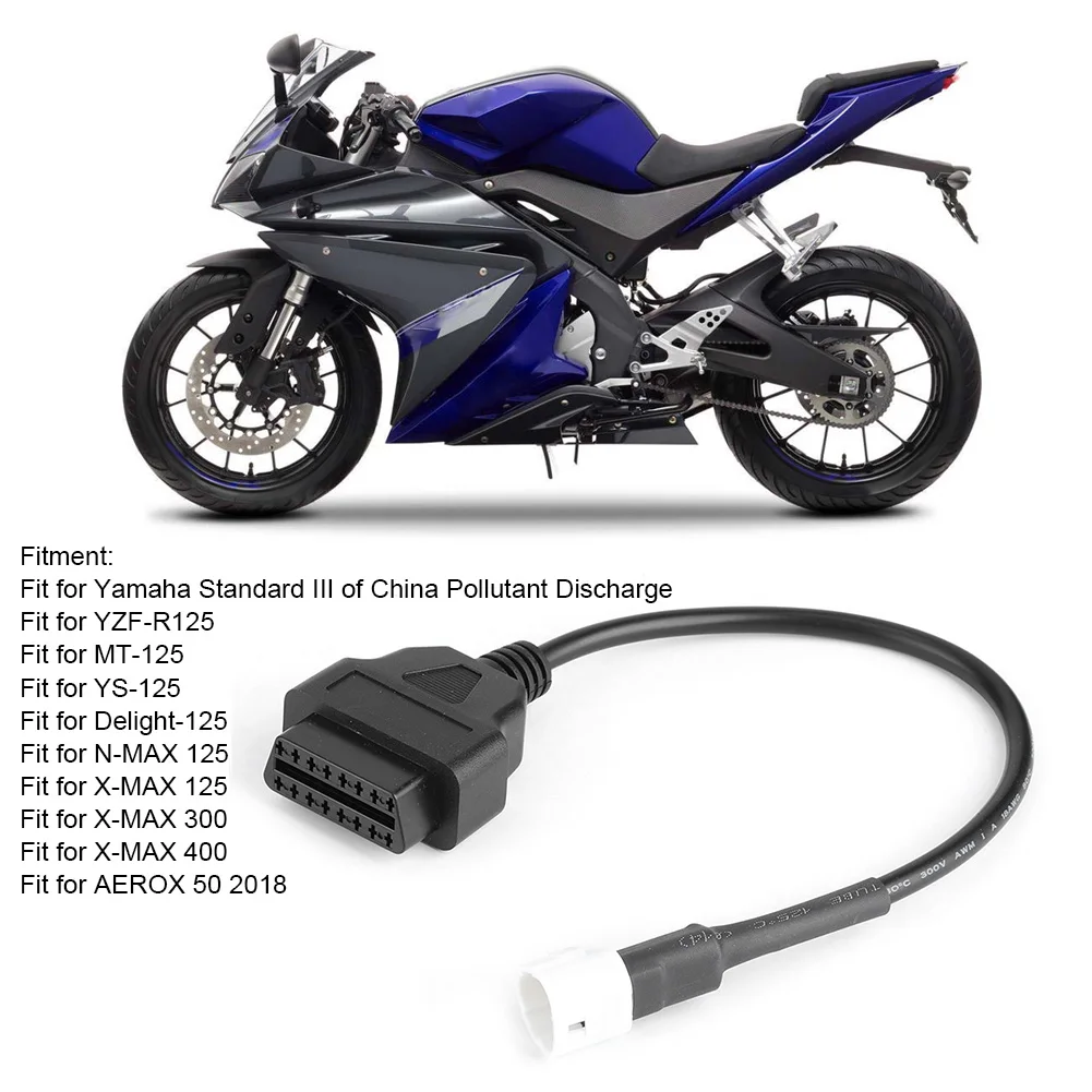 

3 Pin OBD2 - Yamaha X-MAX N-MAX MT-125 YZF-R125 MT-125 YS-125