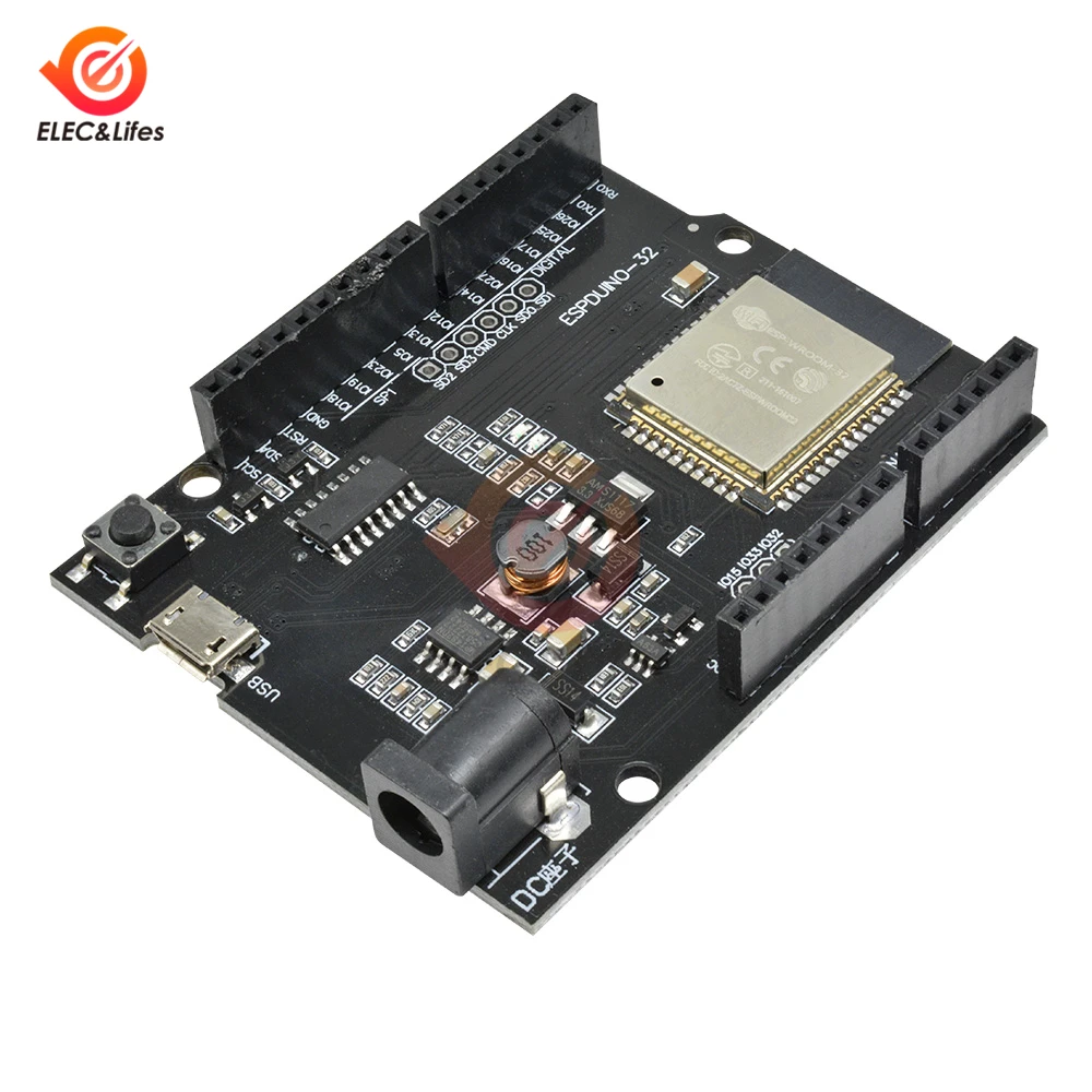 Плата разработки для Wemos CH340 TTGO UNO D1 R32 Mini ESP32 ESP 32 WIFI Bluetooth 5 12 В постоянного тока Arduino