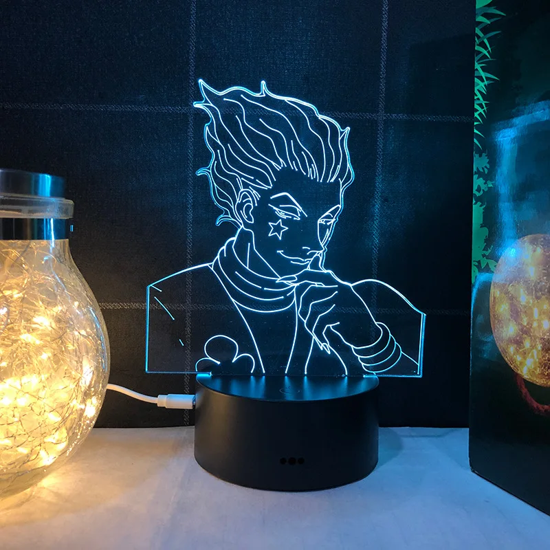 

Аниме hunter X hunter HYSKOA 3D ночсветильник серия Black Tentacle LED Sleep экшн-фигурка kawaii комнатный Декор Подарочные игрушки Usb touch