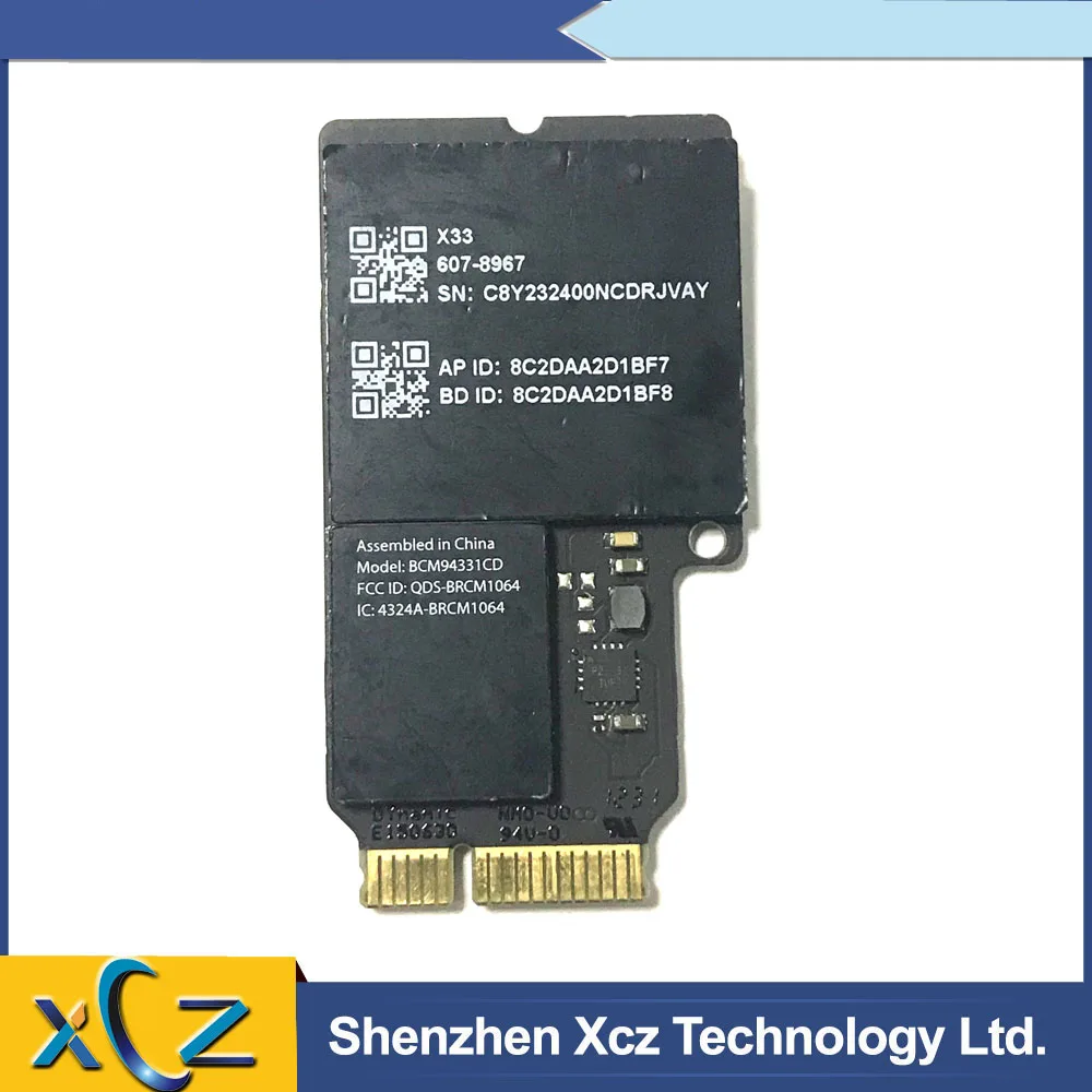 Original |Airport Car for Broadcom BCM4331 BCM94331CD FOR iMAC A1418 A1419 802.11a/b/g IEEE Wifi + Bluetooth 4.0 mini PCI-E Card |