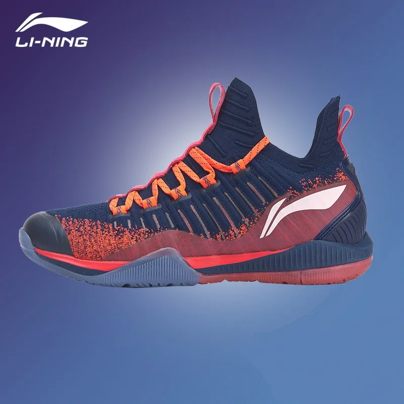 Мужские кроссовки для бадминтона Li Ning AYZP005 SJFM19 прохладная Акулья LI-NING амортизация