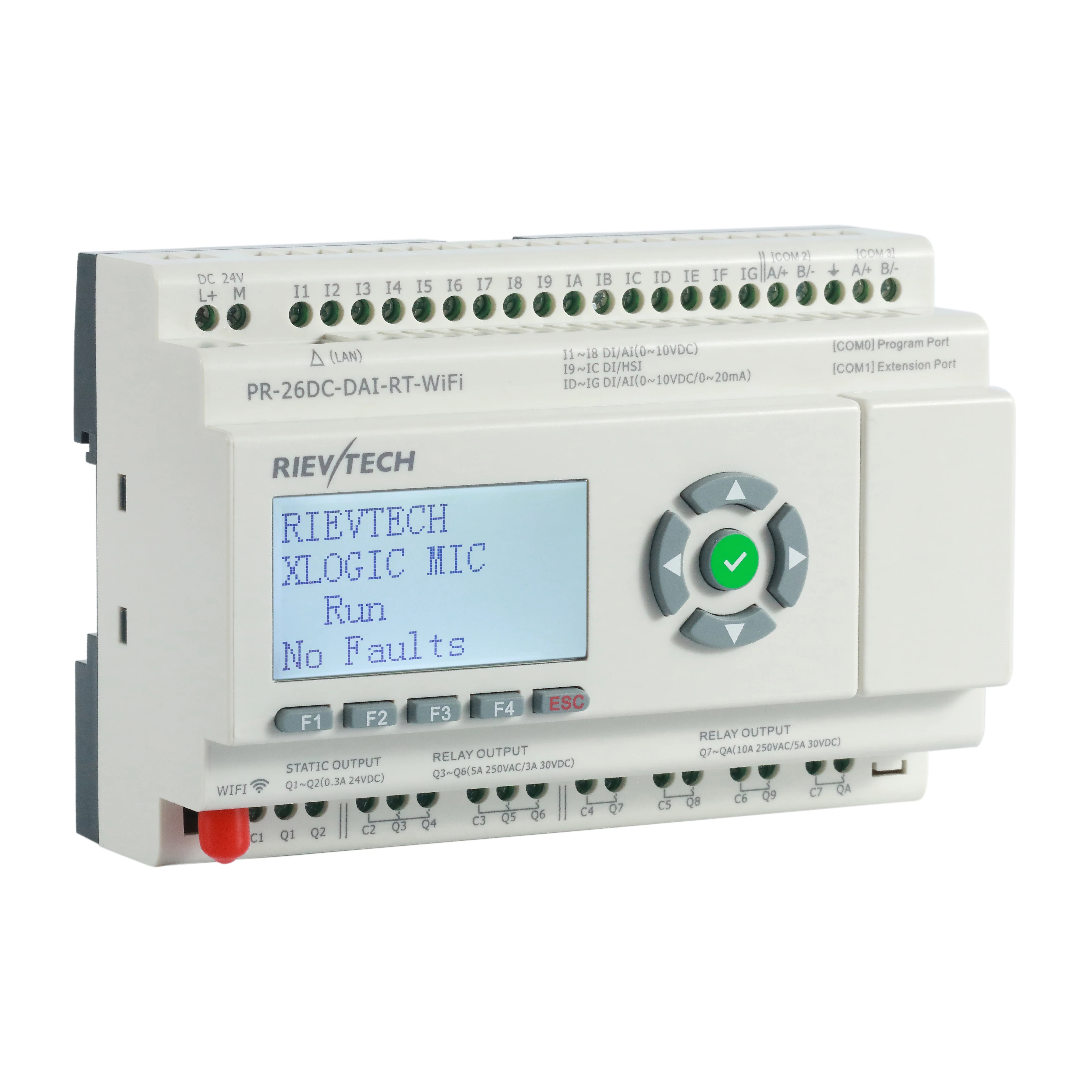 

MQTT IIoT Wifi remote controller for Industry 4.0 wireless plc programmable relay PR-26DC-DAI-RT-WIFI