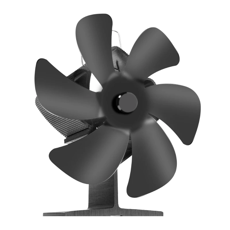 

6-лопастной вентилятор для камина мини-энергосберегающий вентилятор с низким температурным стартом для воздушной плиты, быстро поднимающи...