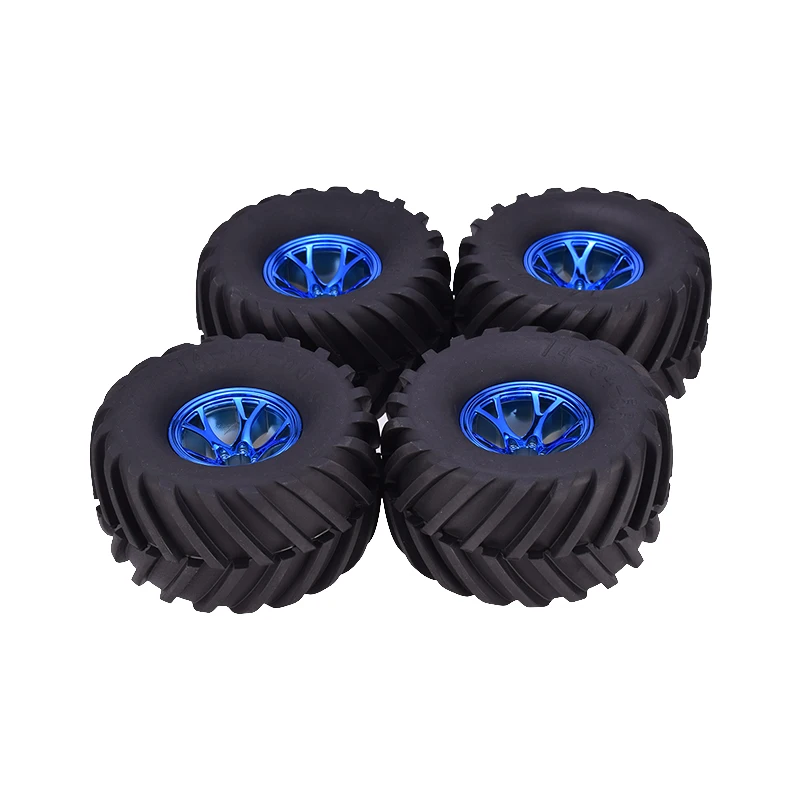 

AUSTAR 4PCS AX-3003 135mm Tyre Rubber Tire Wheel Plastic Rim Hub for 1/10 RC Bigfoot HSP HPI Monster Truck Model Spare Parts