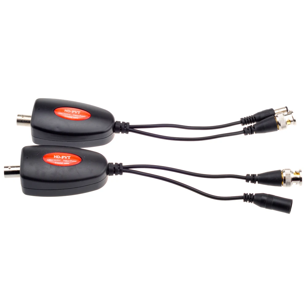 

AHD CVI TVI CCTV Camera Power Video Transmission Via One BNC Transmitter Water Filter Video Cable Up To 400M HD-PVT Power Video