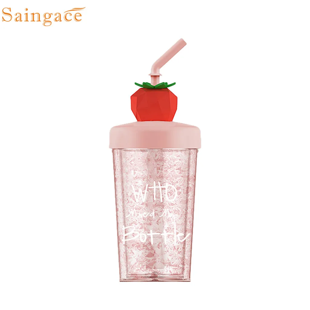 Saintgace кофейная чашка летняя с фруктовым принтом портативная соломенная для офиса