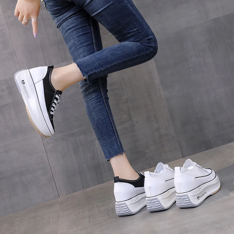 Women's Shoes 2021 Designer Luxury Brand Round Head Thick Bottom Women's Casual Sports Shoes New MODIS Small Breathable