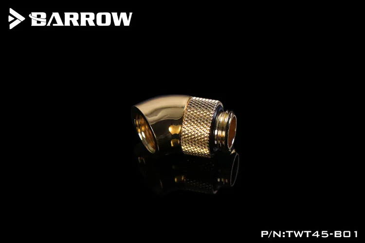 Адаптер Barrow TWT45-B01 для водяного охлаждения резьба G1 / 4 дюйма поворот на 45 градусов