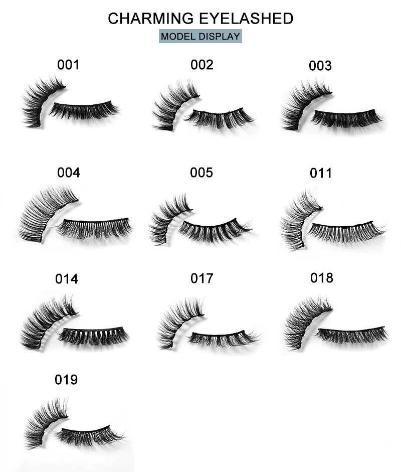 Набор 3D Магнитных ресниц ручной работы искусственные норковые волосы