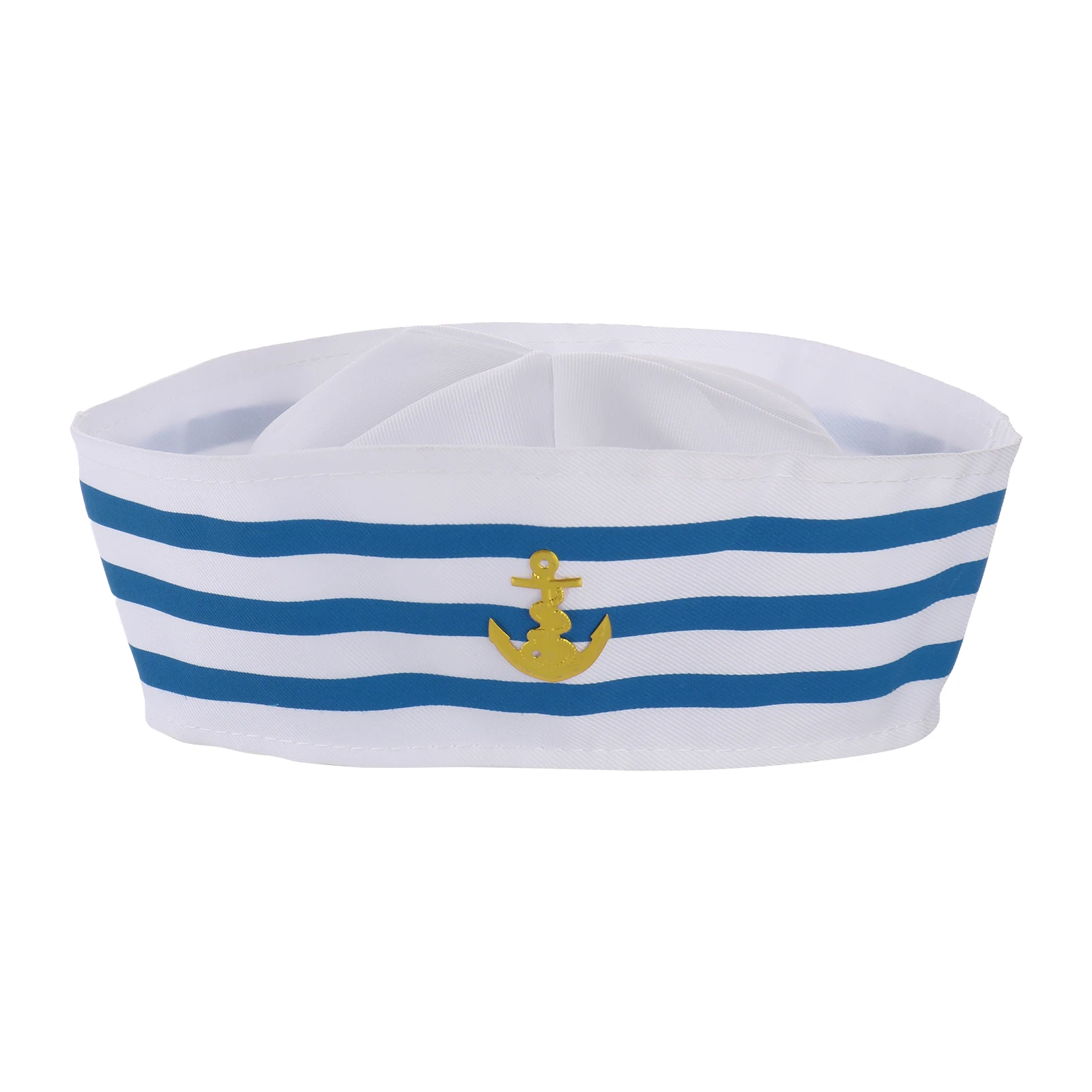 

Sailor Hat Navy Yacht Captain Hat Blue White Sail Hat for Carnival Party Captain Police Cap Cosplay Festival Costume Accessories