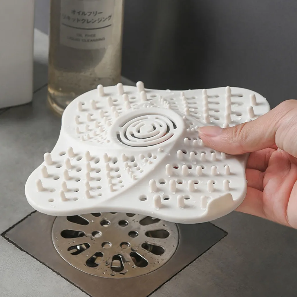 

Reinforced Design Bathroom Drain Hair Catcher Bathing Stopper Kitchen Plug Sink Strainer Filter Shower Anti-clogging Filter Net