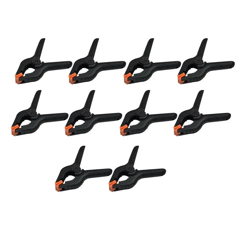 

10pcs 2inch Spring Clamps DIY Woodworking Tools Plastic Nylon Clamps For Woodworking Spring Clip Photo Studio Background