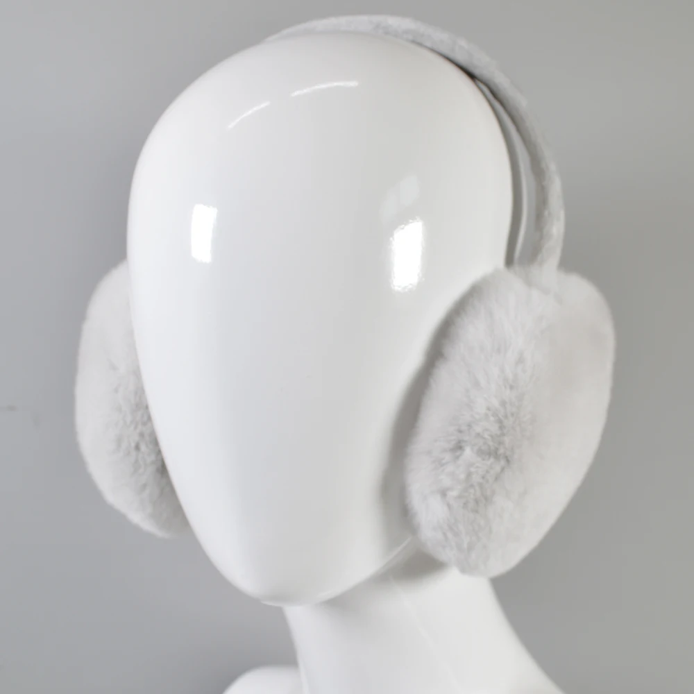 Лидер продаж женские зимние уличные Настоящий мех кролика наушники с мехом