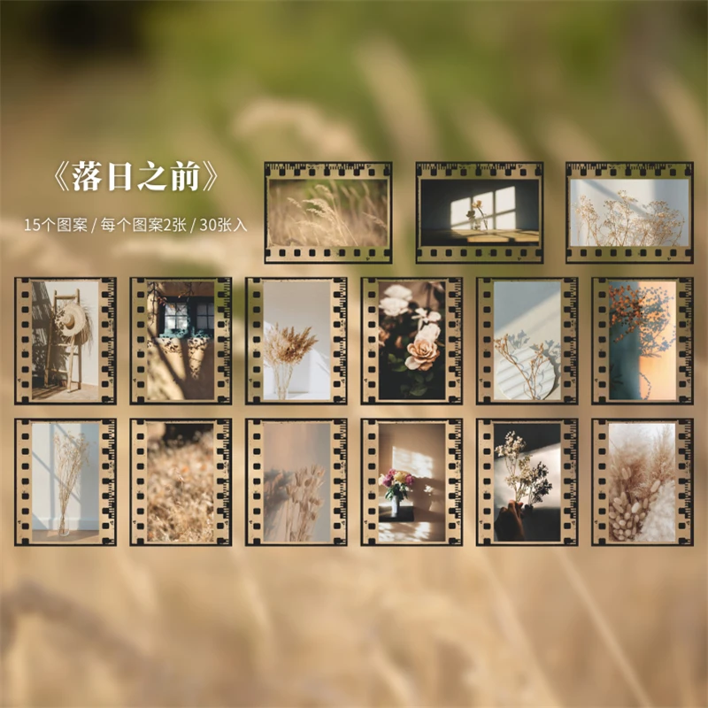 

Винтажные цветочные наклейки из ПЭТ Sticker pack