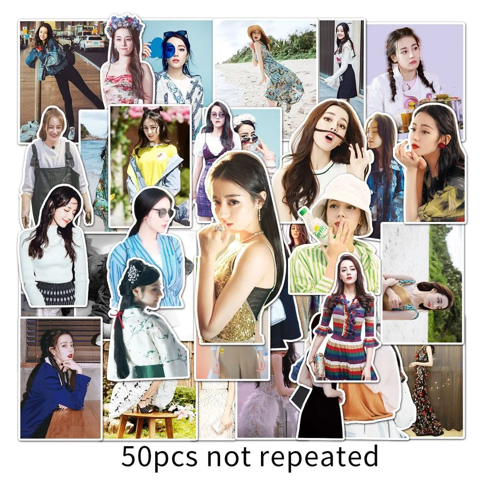 

10/50pcs Sexy Dilraba Dilmurat Stickers Aesthetic Woman Beauty Lady Sticker for Water Bottles Graffiti Decal for Kids Girls