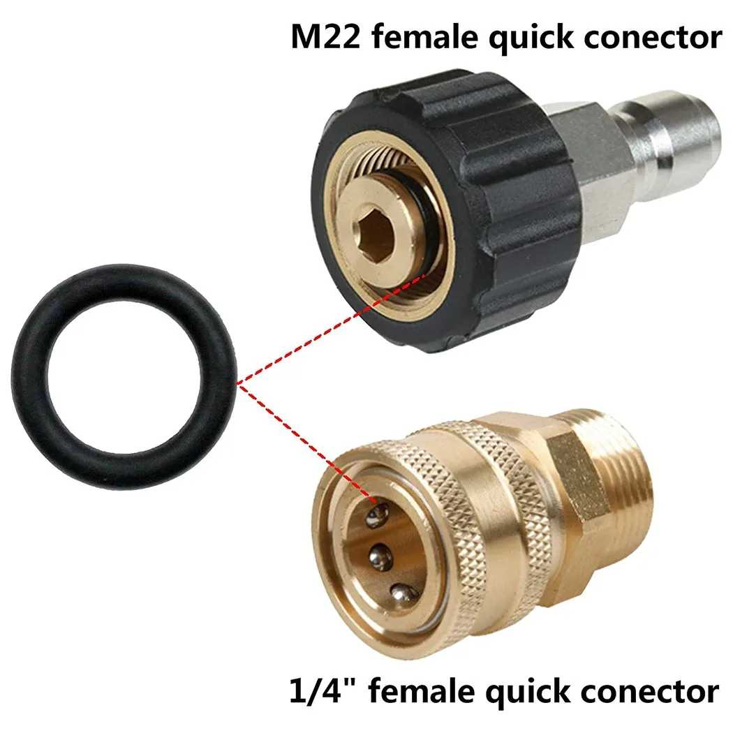 

80Pcs/Set 1/4 M22 + 3/8 O-Rings For Pressure Washer Hose Quick Disconnect Garden Watering Irrigation Gasket Washer Flat Ring