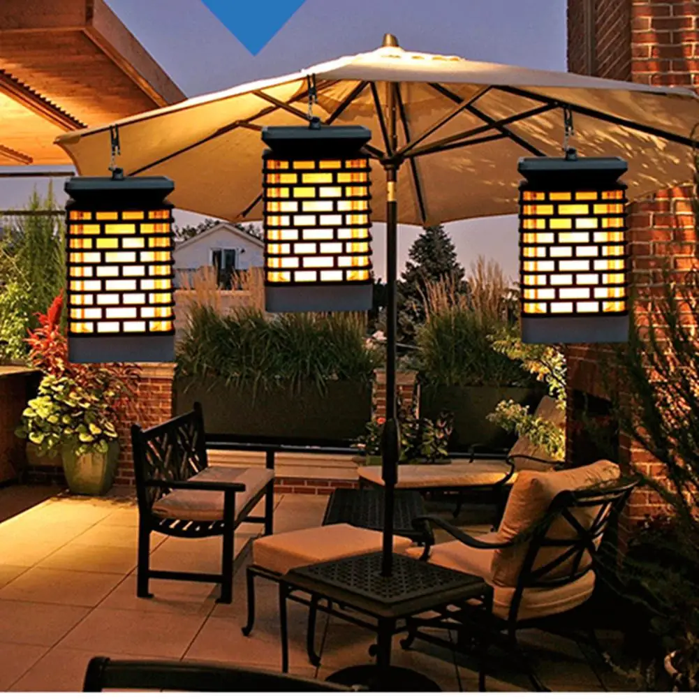 Солнечный светильник s фликинг пламени уличные фонари на солнечных батарейках