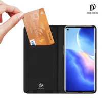 for oppo reno5 pro 5g case dux ducis skin pro series flip cover luxury leather wallet case full good protection steady stand
