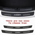 Автомобильный задний бампер, 4D наклейки на пороги из углеродного волокна, защита от царапин, аксессуары для Volkswagen CADDY, 1 комплект