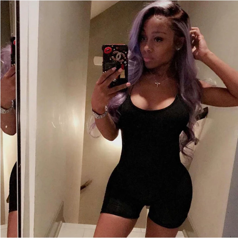 

Overalls For Women Summer Women's Bodysuit Solid Gray Jumpsuit Sexy Bodysuit Body Jump suit Woman Cloth 2020 Casual Tacksuit