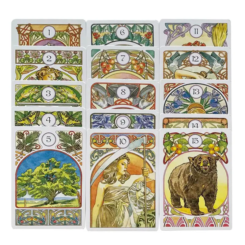 Карточки с надписью Lenormand Классические настольные игры на английском языке