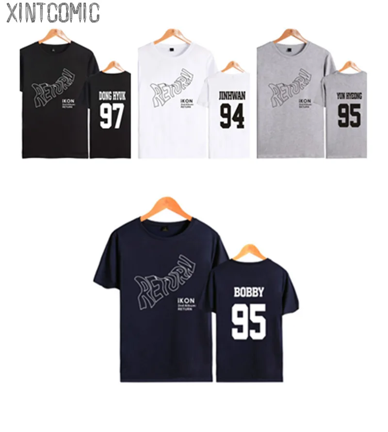 IKON 2nd альбом Новинка Лидер продаж Летняя распродажа футболки с круглым вырезом