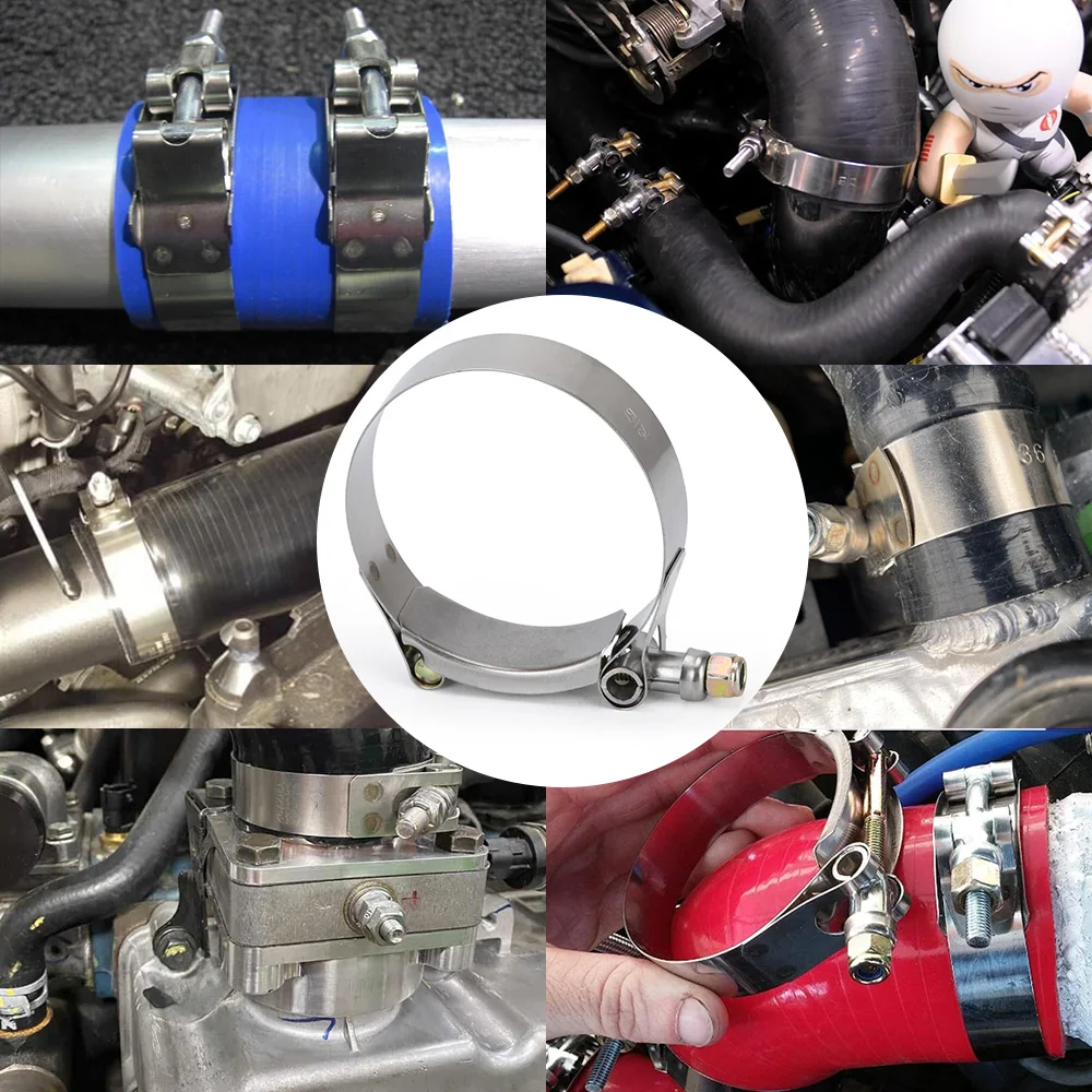 Бесплатная доставка (2 шт./лот) зажимы 2 5 &quot67 мм 75 нержавеющая силиконовая турбо