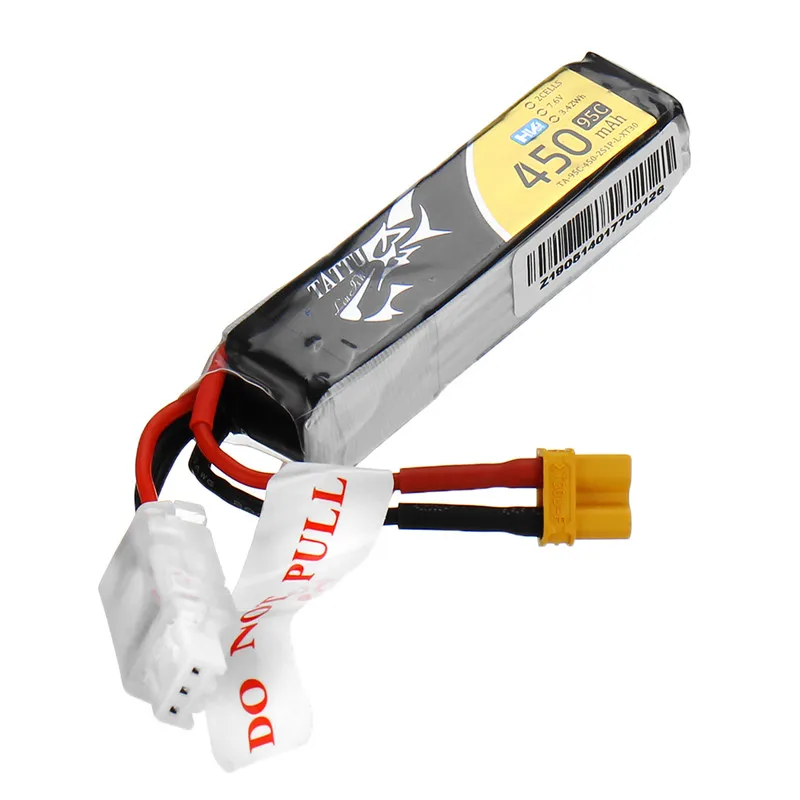 1/2/4 шт. татту 7 6 V 450 мА/ч 95C 2S HV 4 35 пакет XT30 Plug Lipo Батарея для Betafpv квадролет с