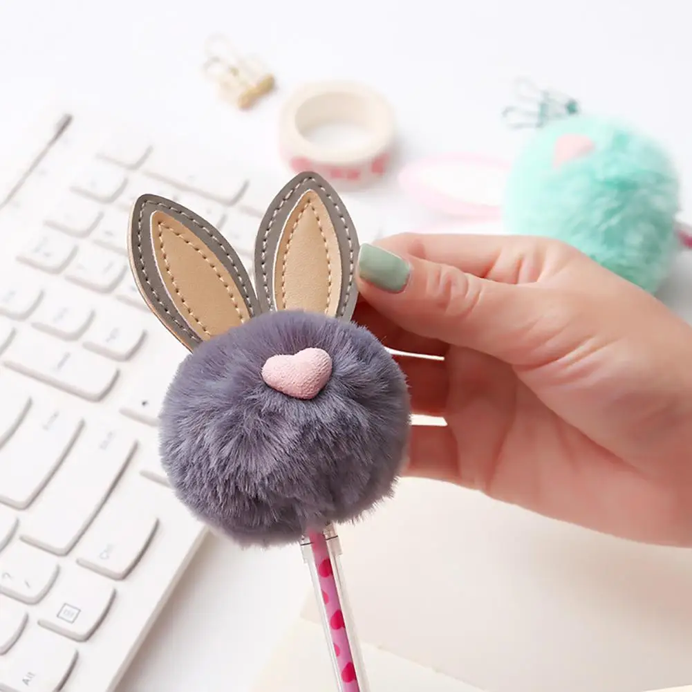 0 5 мм с заячьими ушками и повязка для волос пушистыми помпонами ручка гелевыми