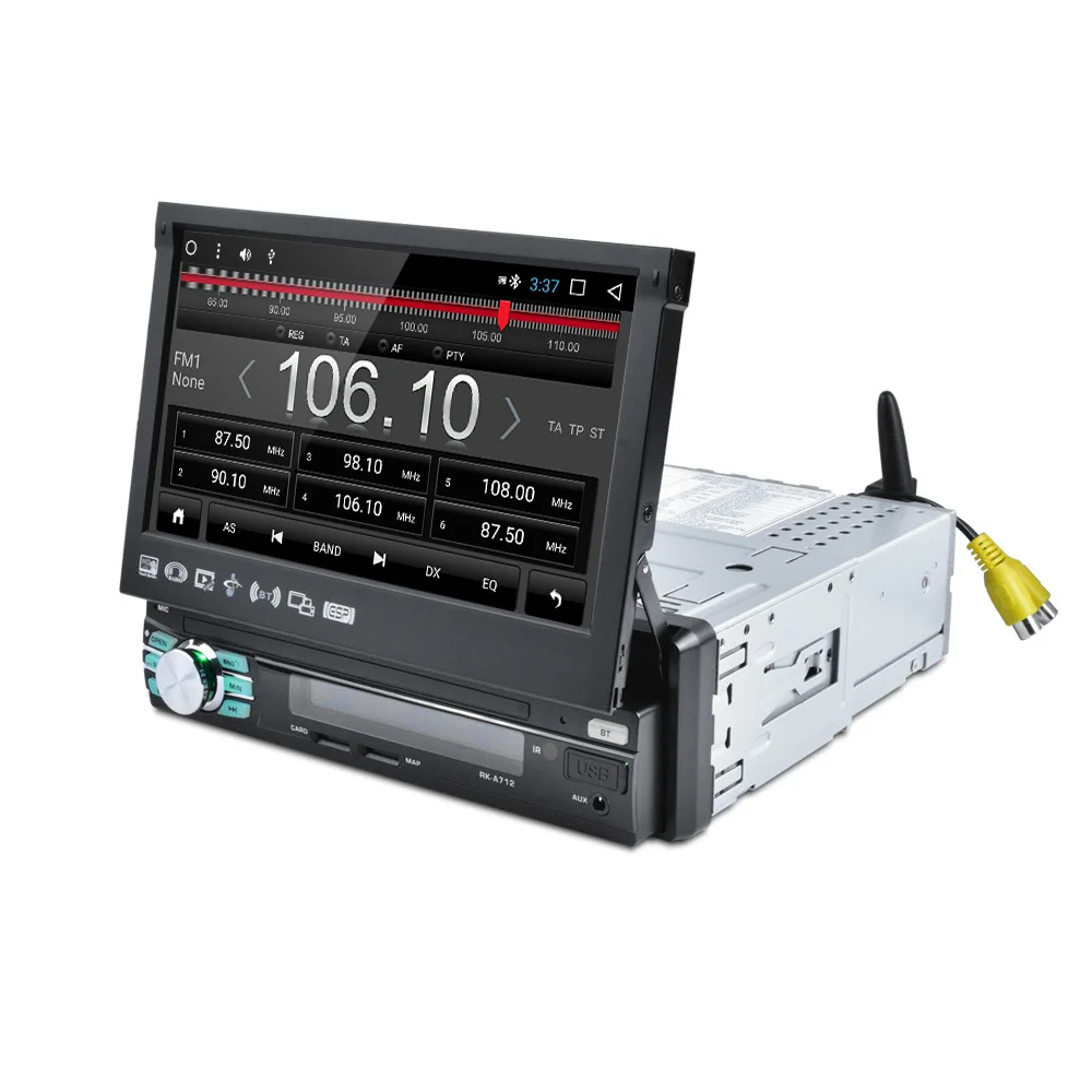 Автомобильная телескопическая магнитола Podofo Android 2din 7 дюймов четырехъядерный