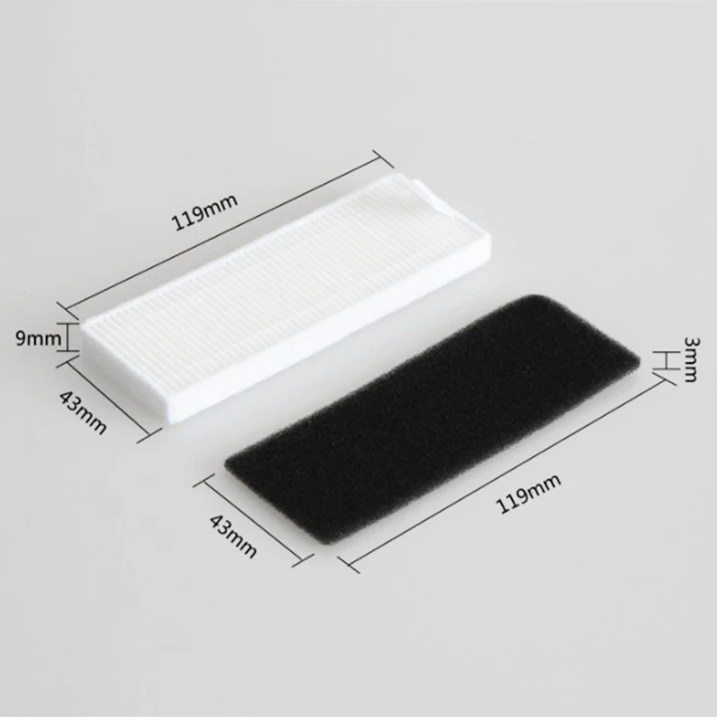 

Roller Brush Side Brush HEPA Filter Mop for Conga 1090 Robot Replacement Cleaning Robot Vacuum Cleaner Spare Parts