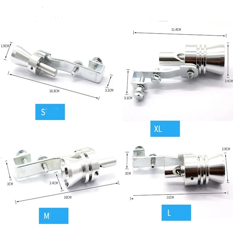 

Motorcycle Exhaust Muffler Car Turbo Whistle Pipe Sound Muffler Blow Off Valve Universal Simulator Whistler Tip Car Accessories