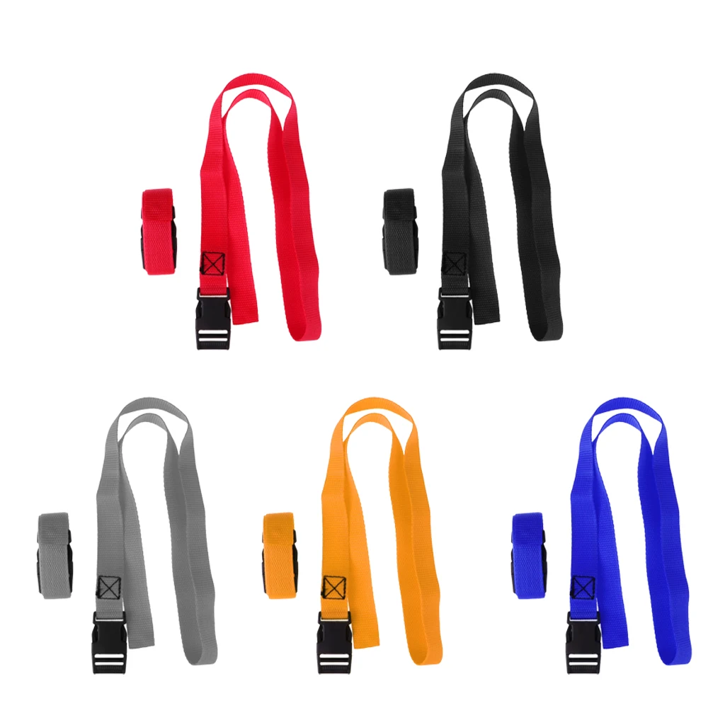 

2pcs Durable 1m 25mm Adjustable Golf Trolley Webbing Straps Golf Trolley Tie Down Strap Fastening Strap w/Quick Release Buckle